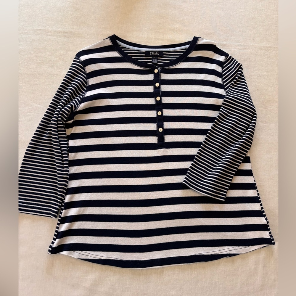 Vintage Henley Knit Top